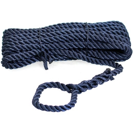 Трос швартовый 14мм*10м синий 3-прядный Santong Rope (STMLN03)